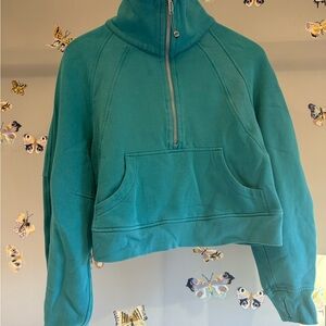 Lululemon Athletica Teal Half-Zip Sweatshirt